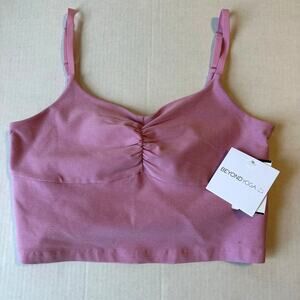 NEW Beyond Yoga Spacedye Raise The Barre Shirred Cropped Tank XL